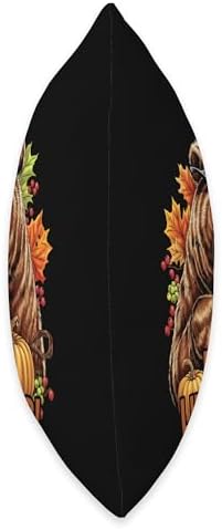 Thanksgiving Brown Bear Grizzly Pilgrim Feast Like A Bear Throw Pillow - Image 2