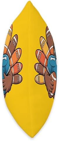 Funny Thanksgiving Football Turkey - Game Day Holiday Humor Throw Pillow - Image 2