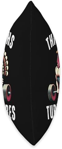 Thick Thighs Turkey vibes gym thanksgiving muscle turkey Throw Pillow - Image 2