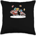 Turkey Meat Thanksgiving Shirt Pilgrim Costume Thanksgiving Day Dancing Turkey Pilgrim Poses Dabbing Throw Pillow, 16x16, Multicolor by Unknown