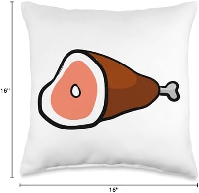 Like Ham Meat Pork Food Lovers Throw Pillow - Image 4