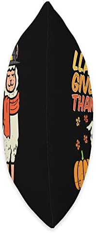 Llama Give Thanks Funny Thanksgiving Animal Men Women Kids Throw Pillow - Image 2