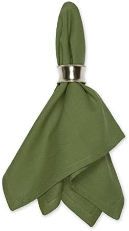 DII Cotton Cloth Dinner Napkins Set of 6, Oversized 20x20, Antique Green - Image 3