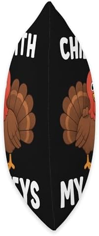 Chillin with My Turkeys Funny Thanksgiving Family Matching Throw Pillow - Image 2
