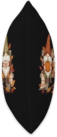Family Fall Gnome with Pumpkins Turkey Autumn Thanksgiving Throw Pillow - Image 2