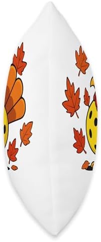 Turkey Pickleball Pickle Ball Thanksgiving Fall Autumn Lover Throw Pillow - Image 2