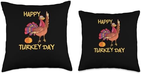 Pilgrim Costume Turkey Bacon Thanksgiving Decor Happy Turkey Day Thanksgiving Holiday Funny Men Women Kids Throw Pillow, 16x16, Multicolor - Image 3