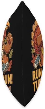 Turkey Trot Season Thanksgiving Day Run Turkey Run Throw Pillow - Image 2
