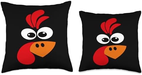 Thanksgiving Gifts Costume Turkey Face Funny Gobble Throw Pillow - Image 3