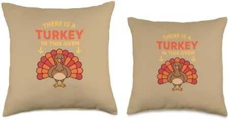 Mom Thanksgiving Pregnancy Announcement - There is A Turkey Throw Pillow - Image 3