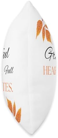 Grateful Hearts Full Plates Thanksgiving Autumn Season Throw Pillow - Image 2