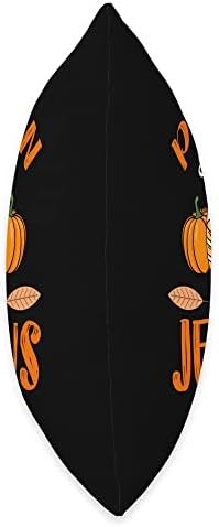 Pumpkin Spice And Jesus Christ Thanksgiving Christian Autumn Throw Pillow - Image 2