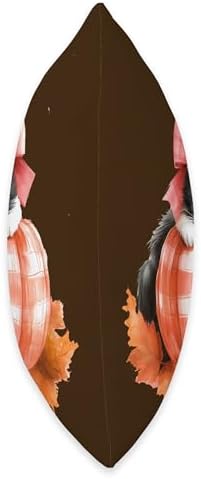 Cute Halloween Pumpkin Cat Pink Fall Plaid Thanksgiving Girl Throw Pillow - Image 2