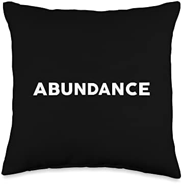 Shirt That Says ABUNDANCE T-Shirt Simple Thanksgiving Throw Pillow by Unknown