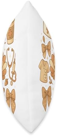 Nurses ER ICU RN Fall Autumn Thanksgiving Turkey Throw Pillow - Image 2