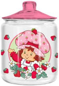 Silver Buffalo Strawberry Shortcake Waving, Glass Jar with Lid