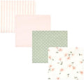 Hudson Baby Unisex Baby Cotton Poly Flannel Receiving Blankets, Pink Dainty Floral, One Size by HudsonBaby