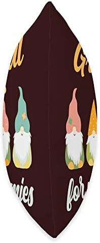 Grateful For My Gnomies Friendsgiving Thanksgiving Gnome Pun Throw Pillow - Image 2