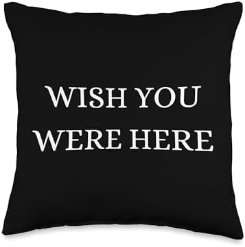 Wish You Were Here - Christmas, Thanksgiving, Holiday Season Throw Pillow by Unknown