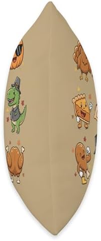 Mythical & Prehistoric Thanksgiving Dinosaur Pilgrim Turkey Throw Pillow - Image 2