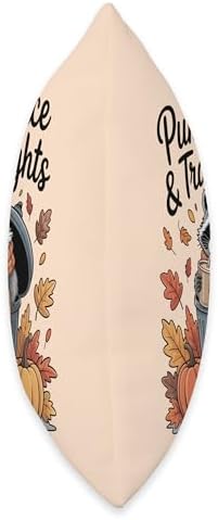 Pumpkin Spice and Trash Nights Thanksgiving Raccoon Fall Throw Pillow - Image 2