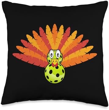 Quirky Turkey Lover Thanksgiving Fun Pattern Costume Throw Pillow by Unknown