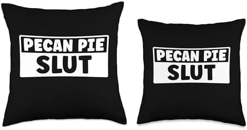 Funny Peacan Pie Slut Thanksgiving Men Women Peacan Pie Throw Pillow - Image 3