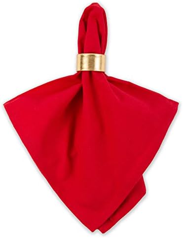 DII Cotton Dinner Napkins Set of 6, Large 20x20, Washable, Tango Red - Image 3