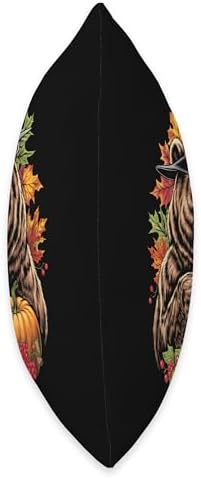 Thanksgiving Brown Bear Grizzly Pilgrim Feast Like A Bear Throw Pillow - Image 2