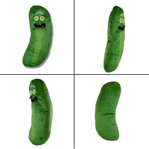 Pickle Rick And Morty Adult Swim Super Soft Plush Cuddle Pillow Buddy, (100% Officially Licensed Product) By Franco Collectibles