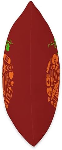 Nurse Tools Pumpkin Shape Thanksgiving Autumn Job Team Throw Pillow - Image 2
