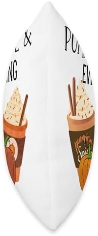 Fall Thanksgiving Pumpkin Spice & Everything Nice Pumpkin Spice and Everything Nice Fall Latte Drink Throw Pillow, 18x18, Multicolor - Image 2