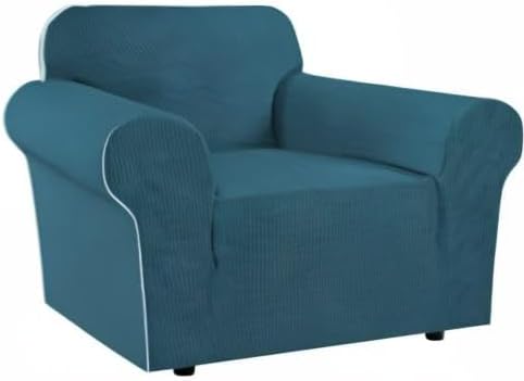 H.VERSAILTEX Armchair Cover High Stretch Sofa Slipcover 1 Piece Couch Covers for Sofa Durable Spandex Fabric Non Skid Machine Washable(Armchair 31"-40", Deep Teal)