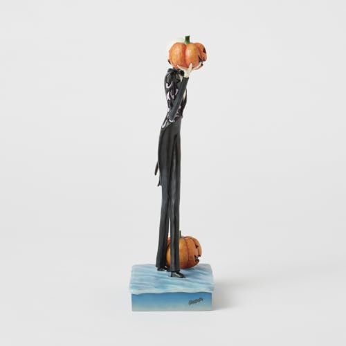 Enesco Disney Traditions by Jim Shore The Nightmare Before Christmas Jack Skellington Holding Pumpkin Figurine, 9.25 Inch, Multicolor