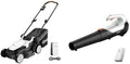 Litheli Cordless Lawn Mower 13''/20V Cordless Leaf Blower, U20 Series 20V Electric Lawn Mowers for Garden, Yard and Farm, Light-Weight with Brushless Motor, 4.0Ah+2.0Ah Portable Battery Included