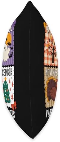I'm Ready for The BER Months Halloween Thanksgiving Xmas Fun Throw Pillow - Image 2