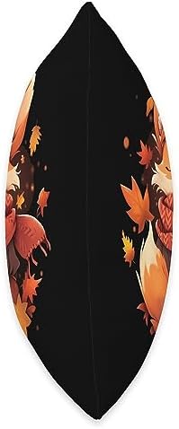 Fall Vibes Autumn Season Fox Fall Season Autumn Leaves Thanksgiving Throw Pillow, 16x16, Multicolor - Image 2