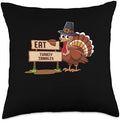 Eat Turkey Tamales Tamal Foodie Thanksgiving Food Lover Throw Pillow by Unknown