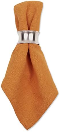 DII Solid Napkin Set Collection, 20x20, Pumpkin Spice, 6 Piece - Image 3