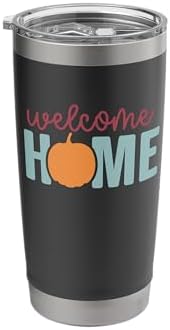 Welcome Home Fall Vibes Autumn Thanksgiving Stainless Steel Insulated Tumbler by Unknown