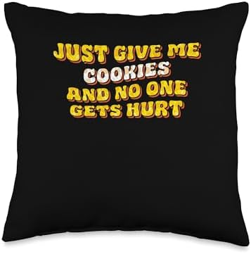 Just Give Me the Cookies Biscuit Thanksgiving Wafer Throw Pillow by Unknown