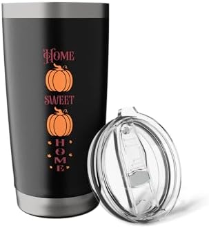 Home Sweet Home Pumpkin Fall Vibes Autumn Thanksgiving Stainless Steel Insulated Tumbler - Image 5
