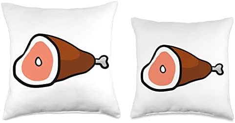 Like Ham Meat Pork Food Lovers Throw Pillow - Image 3