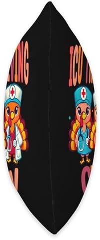 ICU Crew Thanksgiving Nurse Doctor Fall Intensive Care Unit Throw Pillow - Image 2