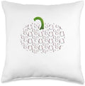 Baseball Equipment Player Halloween Thanksgiving Pumpkin Throw Pillow by Unknown