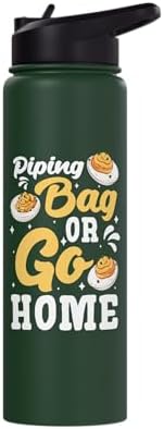 Piping Bag Or Go Home Deviled Egg Thanksgiving Stainless Steel Insulated Water Bottle - Image 3