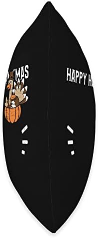 Halloween Christmas: Happy Hallothankmas - Thanksgiving Throw Pillow - Image 2