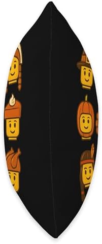 Thanksgiving Building Brick Head Turkey Pumpkin Boys Kids Throw Pillow - Image 2
