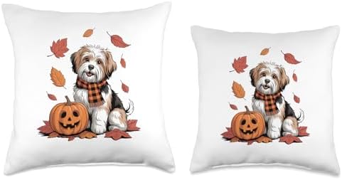 Havanese Lover Dog Pumpkin Fall Autumn Thanksgiving Throw Pillow - Image 3