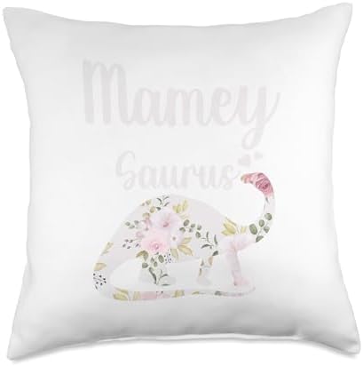 Mamey Saurus Grandma Mother's Day Thanksgiving Christmas Throw Pillow by Unknown